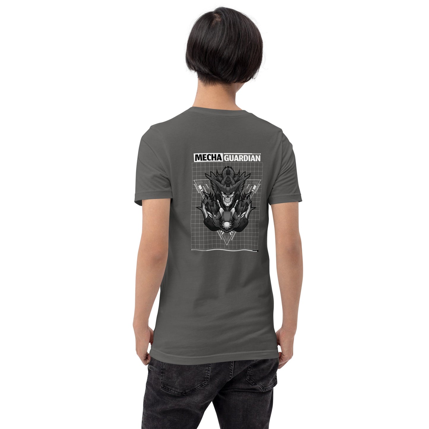 Mecha Guardian - Unisex t-shirt ( Back Print ) by DarkByteGear