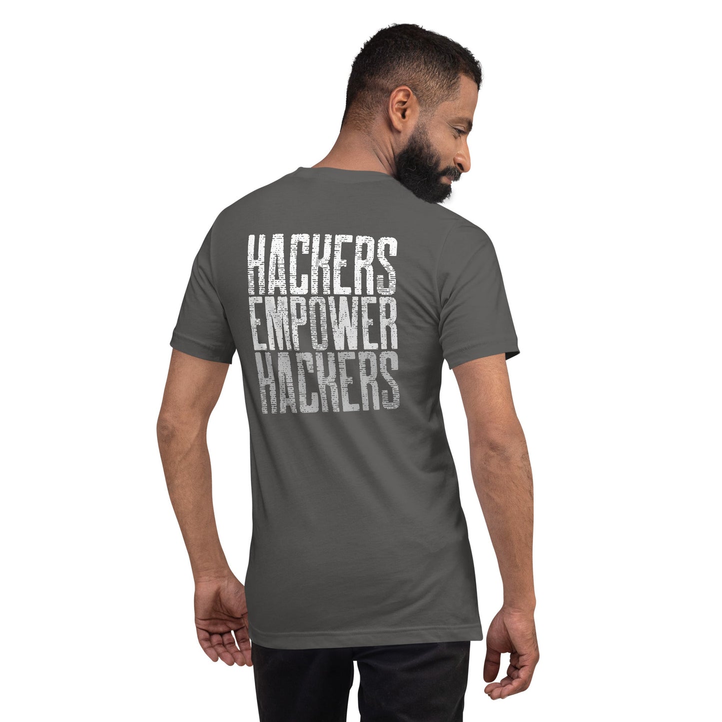 Hackers Empower Hackers V1 - Unisex t-shirt ( Back Print ) by DarkByteGear