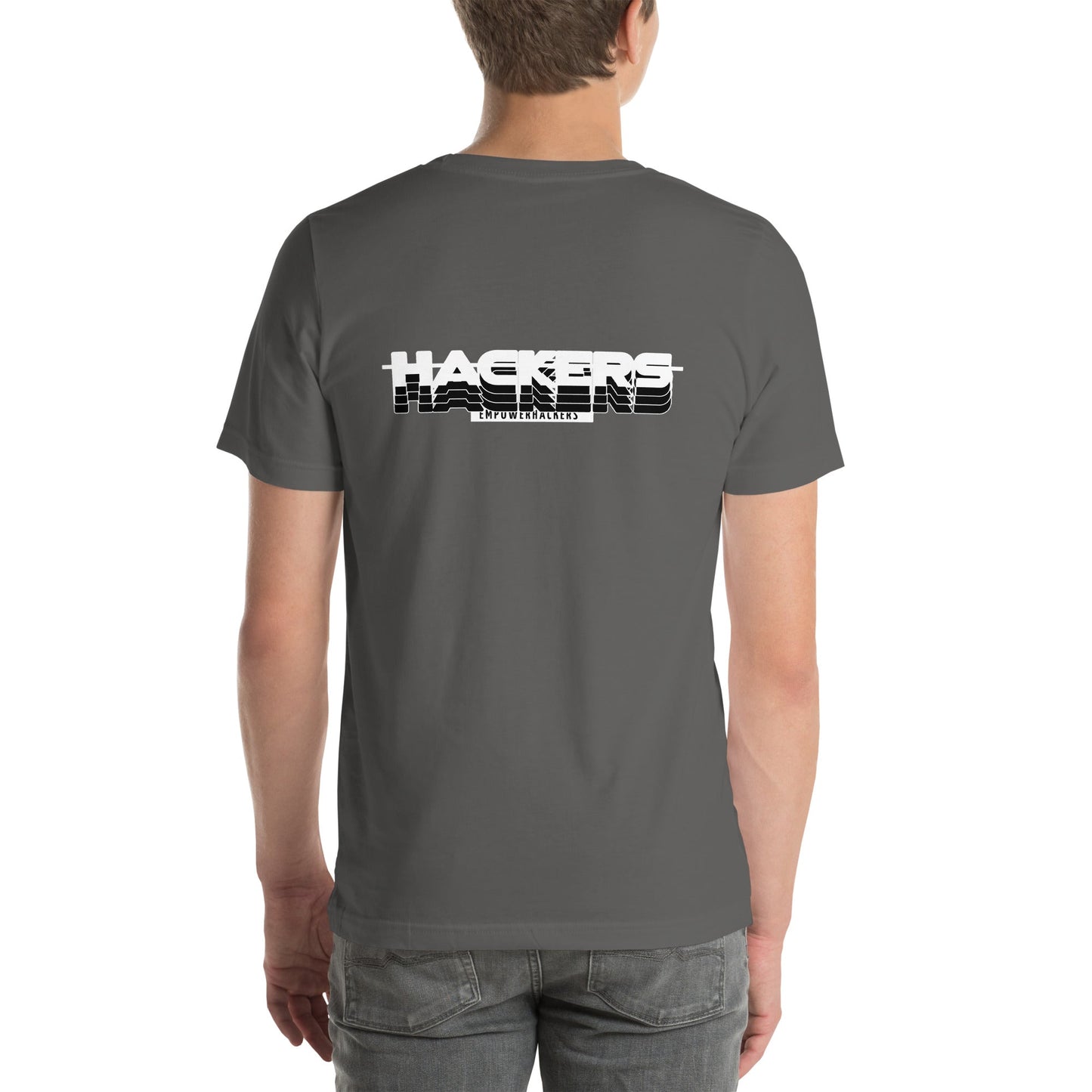 Hackers Empower Hackers V3 - Unisex t-shirt ( Back Print ) by DarkByteGear