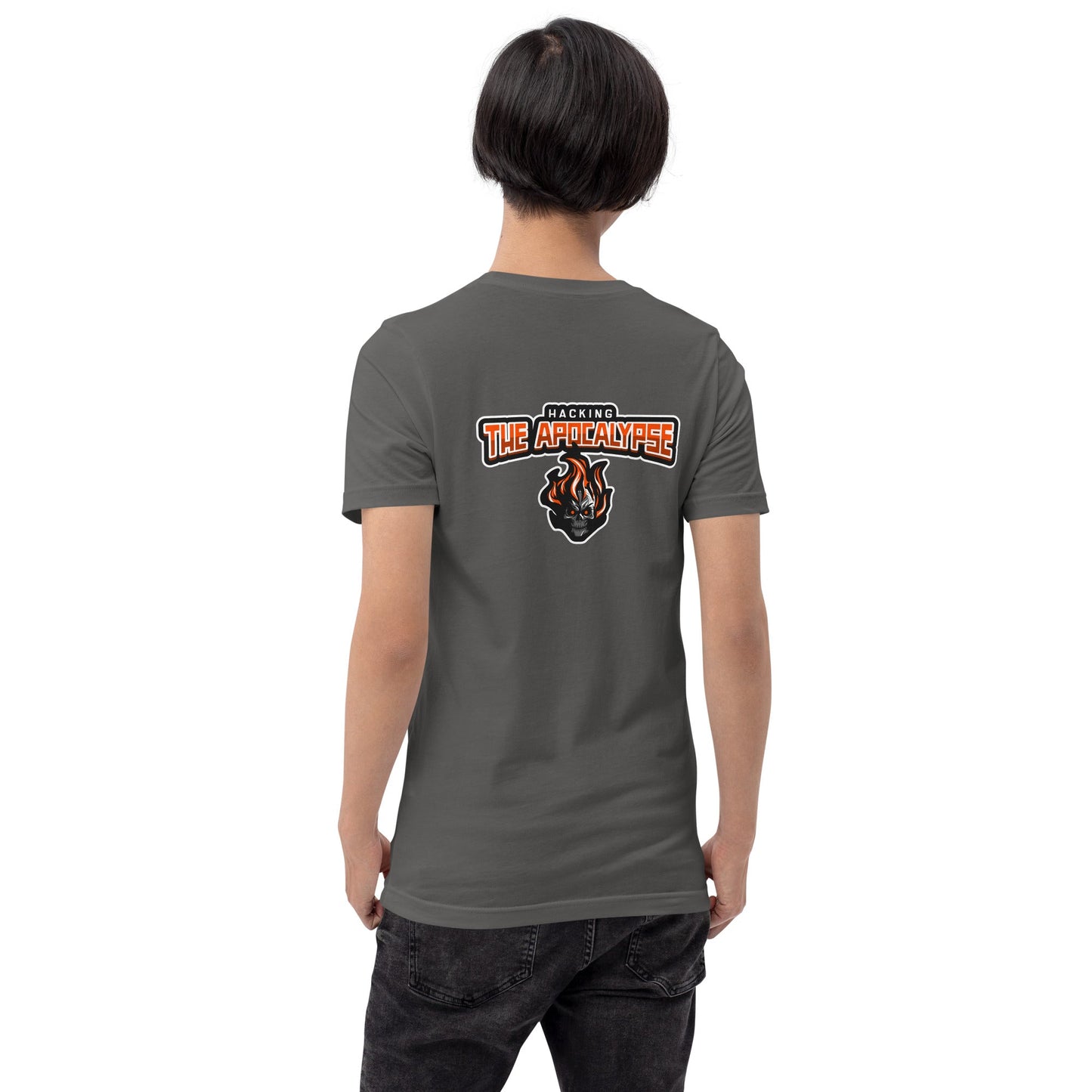 Hacking the Apocalypse V1 - Unisex t-shirt ( Back Print ) by DarkByteGear