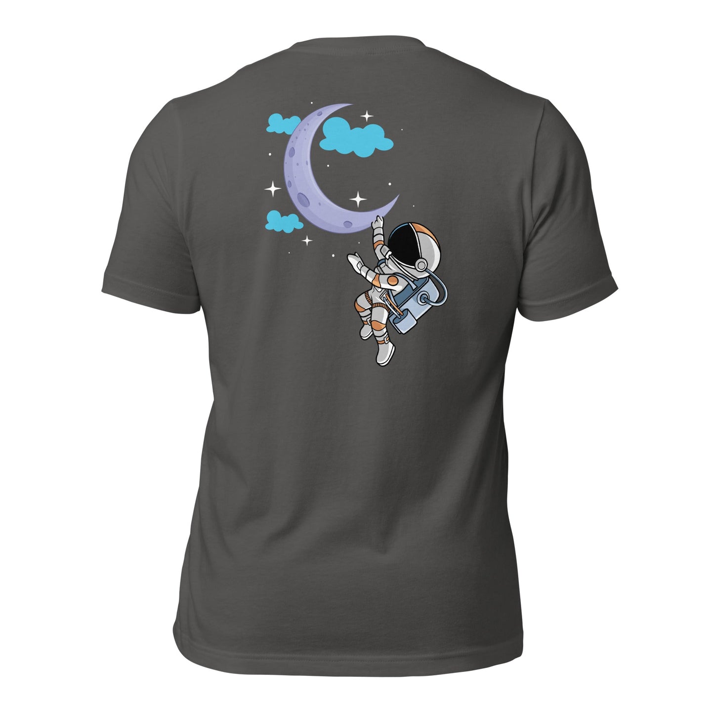 Full Moon Astronaut - Unisex t-shirt ( Back Print ) by DarkByteGear