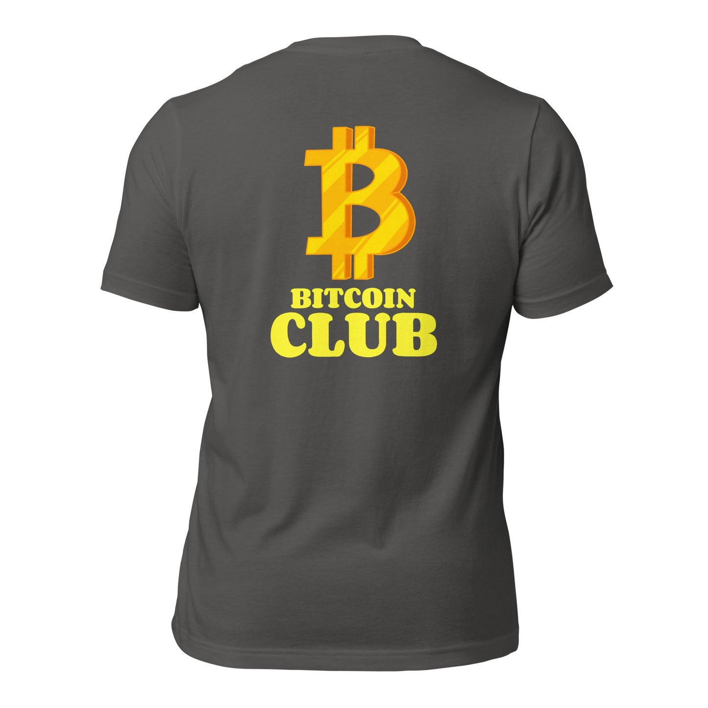 BITCOIN CLUB V5 - Unisex t-shirt ( Back Print ) by DarkByteGear
