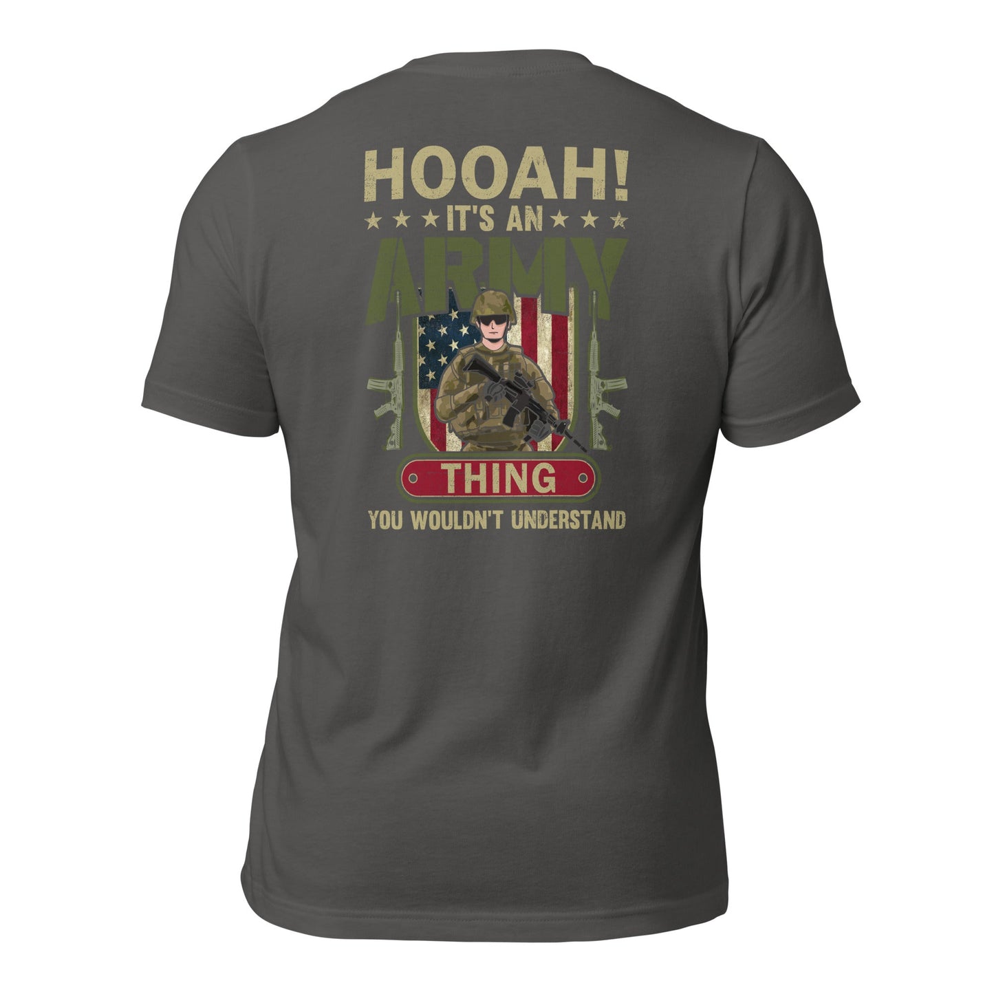 HOOAH! It's an Army thing you wouldn't understand - Unisex t-shirt ( Back Print ) by DarkByteGear