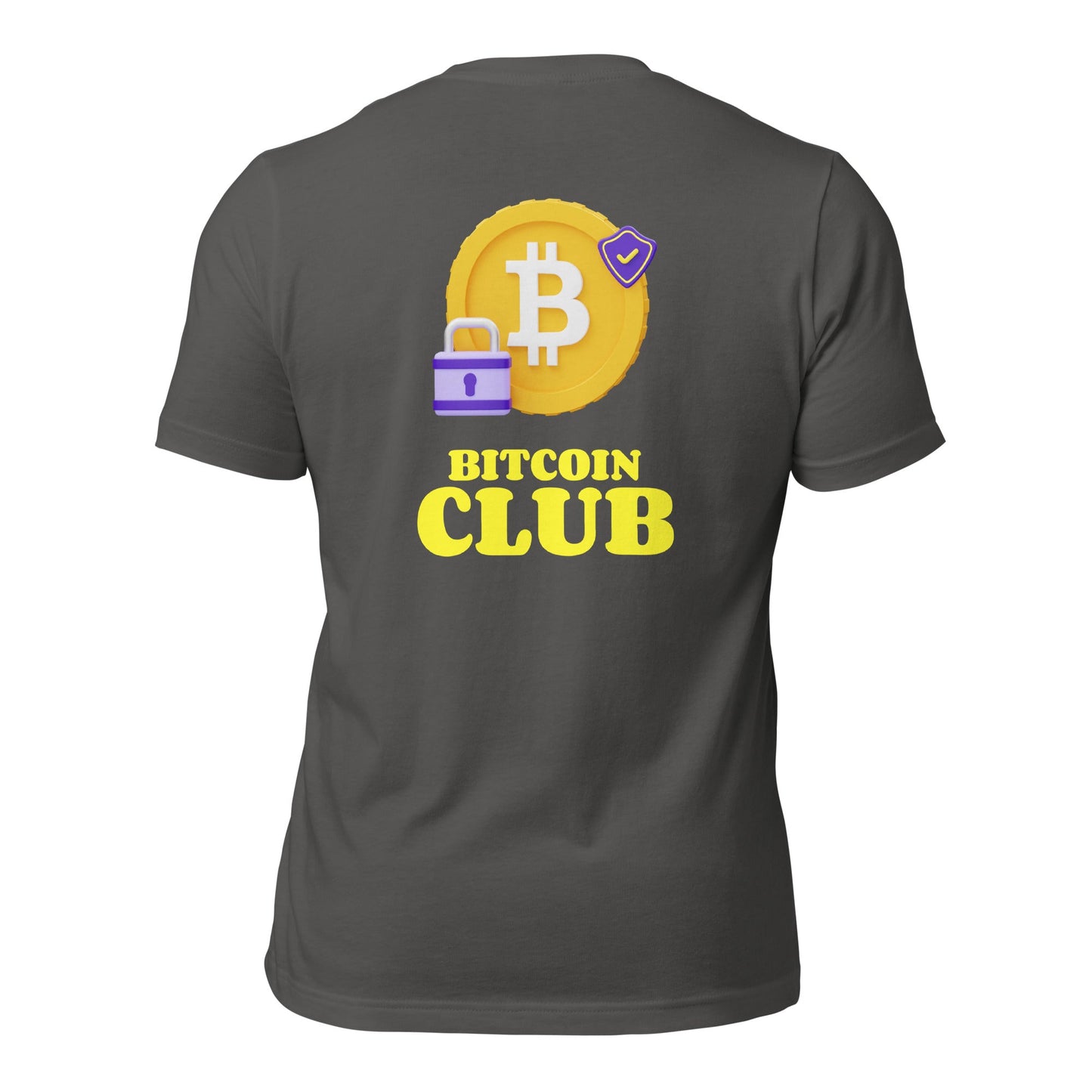 BITCOIN CLUB V7 - Unisex t-shirt ( Back Print ) by DarkByteGear