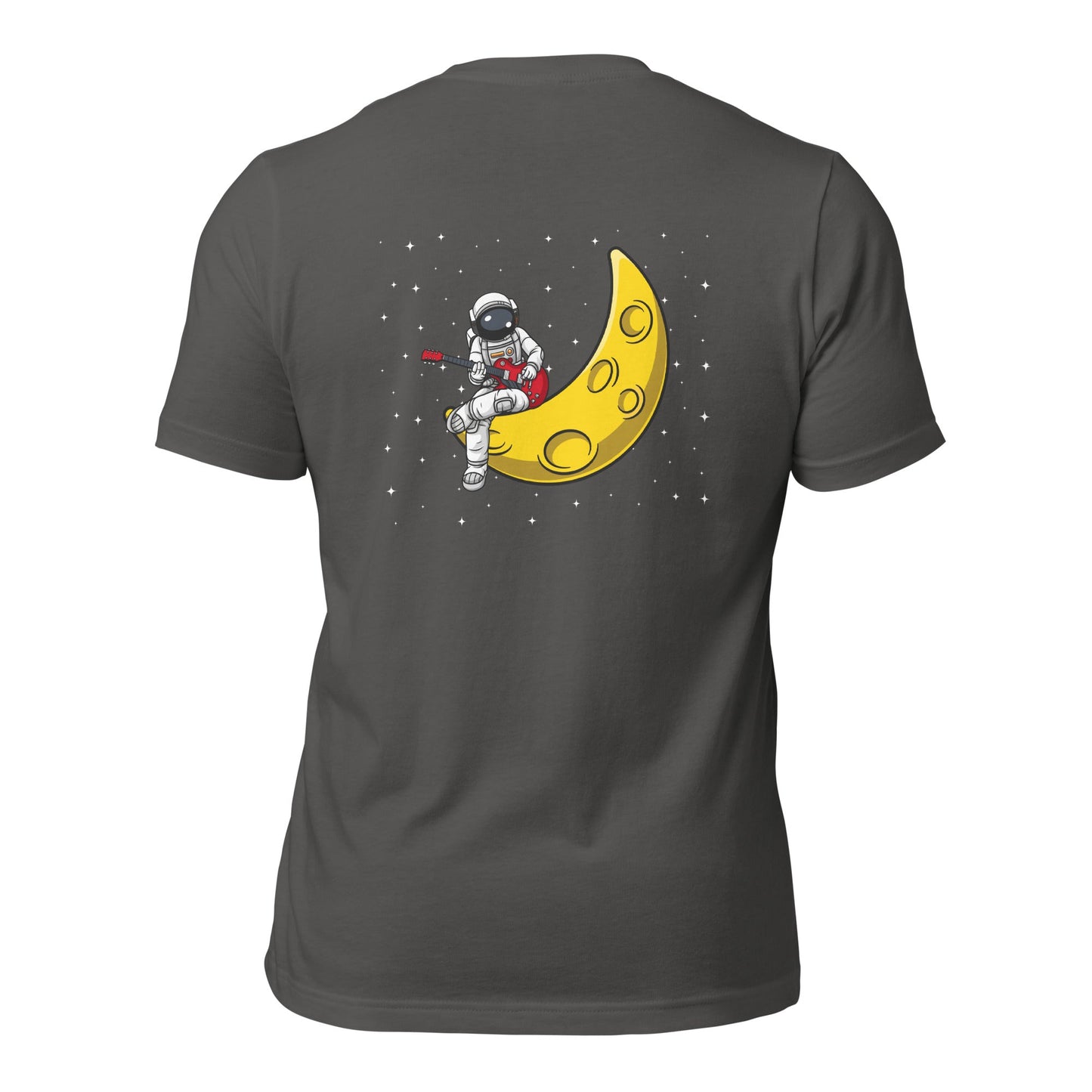 Astronaut Playing - Unisex t-shirt ( Back Print ) by DarkByteGear
