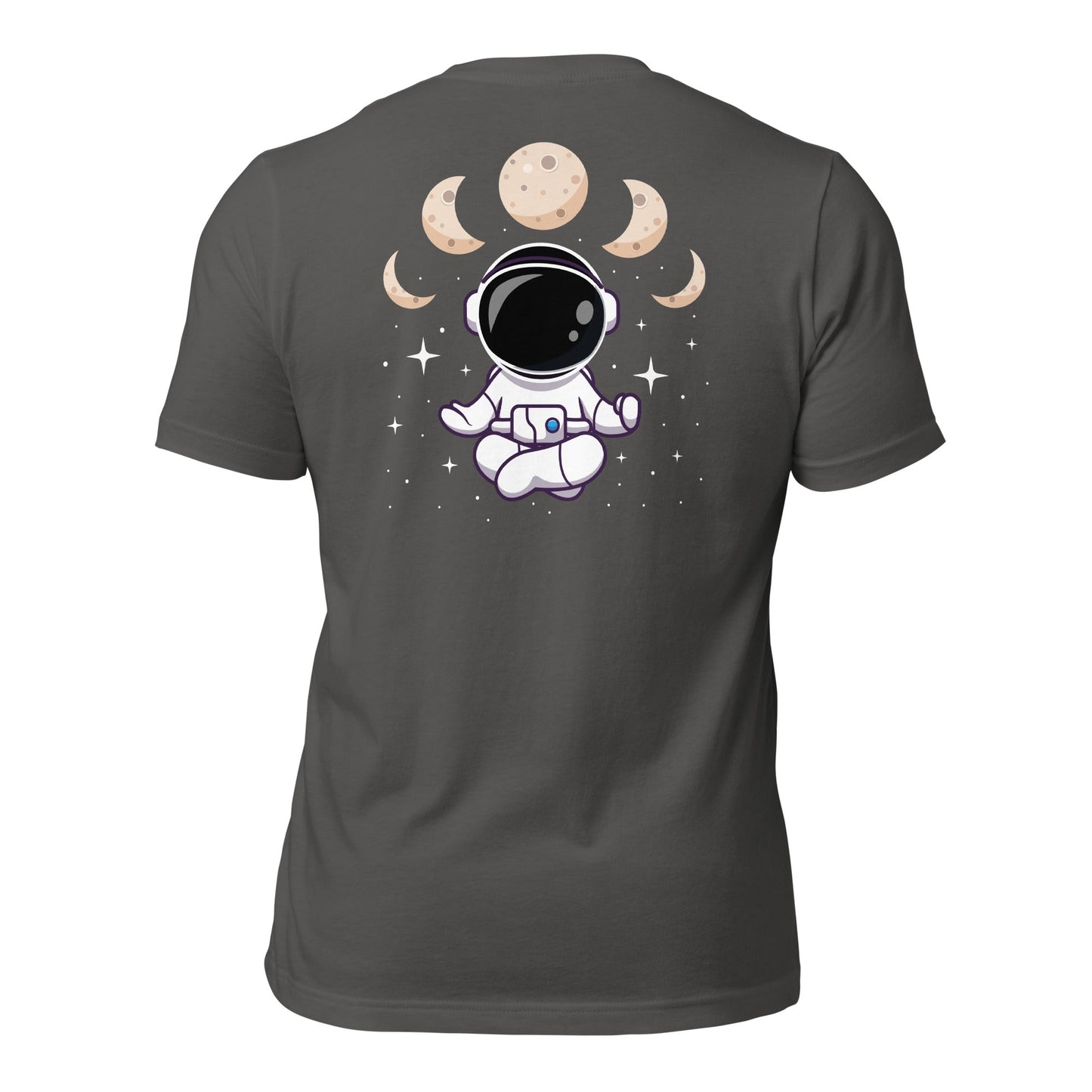 Astronaut Meditation - Unisex t-shirt ( Back Print ) by DarkByteGear