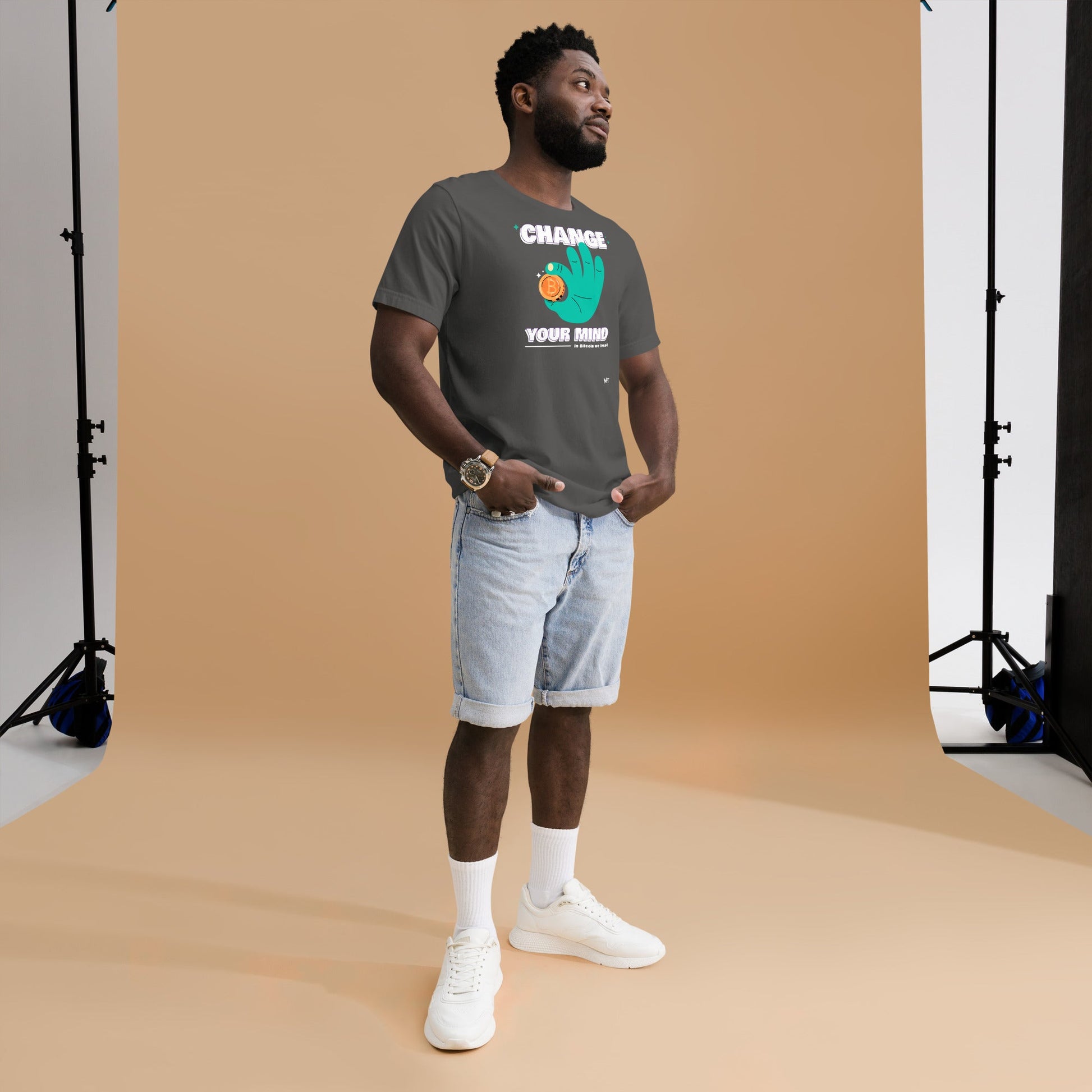 Change your mind in Bitcoin we Trust - Unisex t-shirt by DarkByteGear