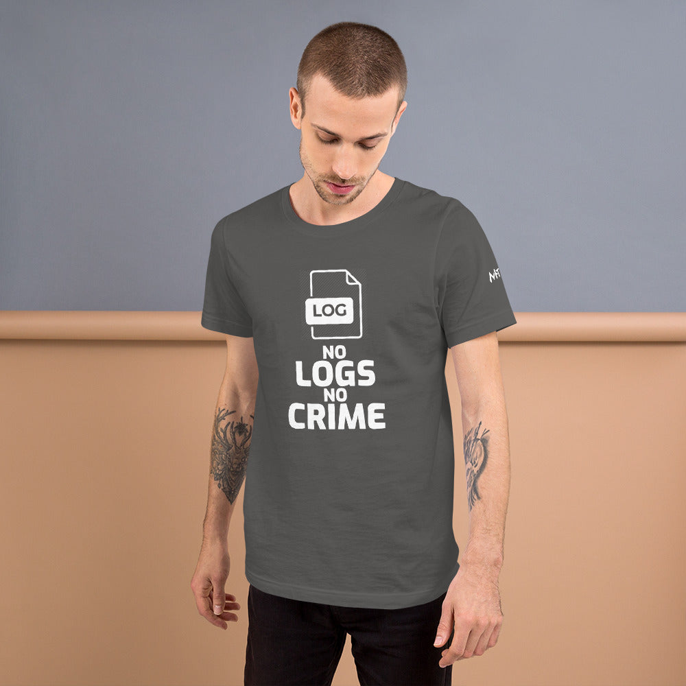 No logs no crime -Unisex t-shirt by DarkByteGear