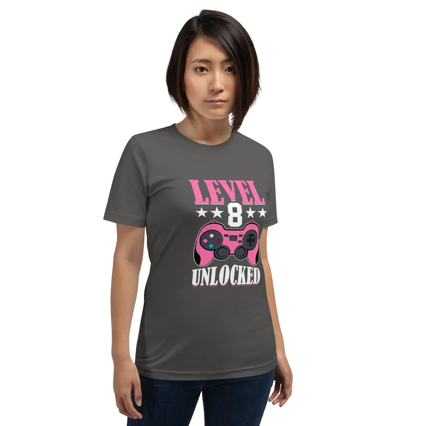 Level 8 Unlocked - Unisex t-shirt by DarkByteGear