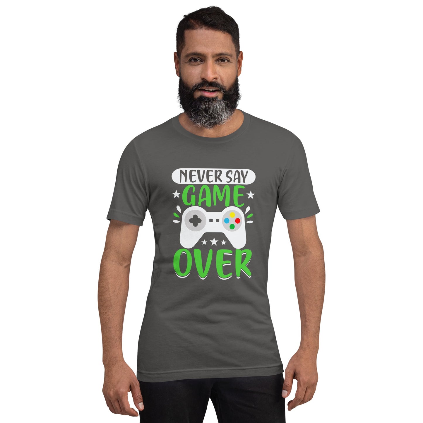 Never say Gameover Unisex t-shirt by DarkByteGear
