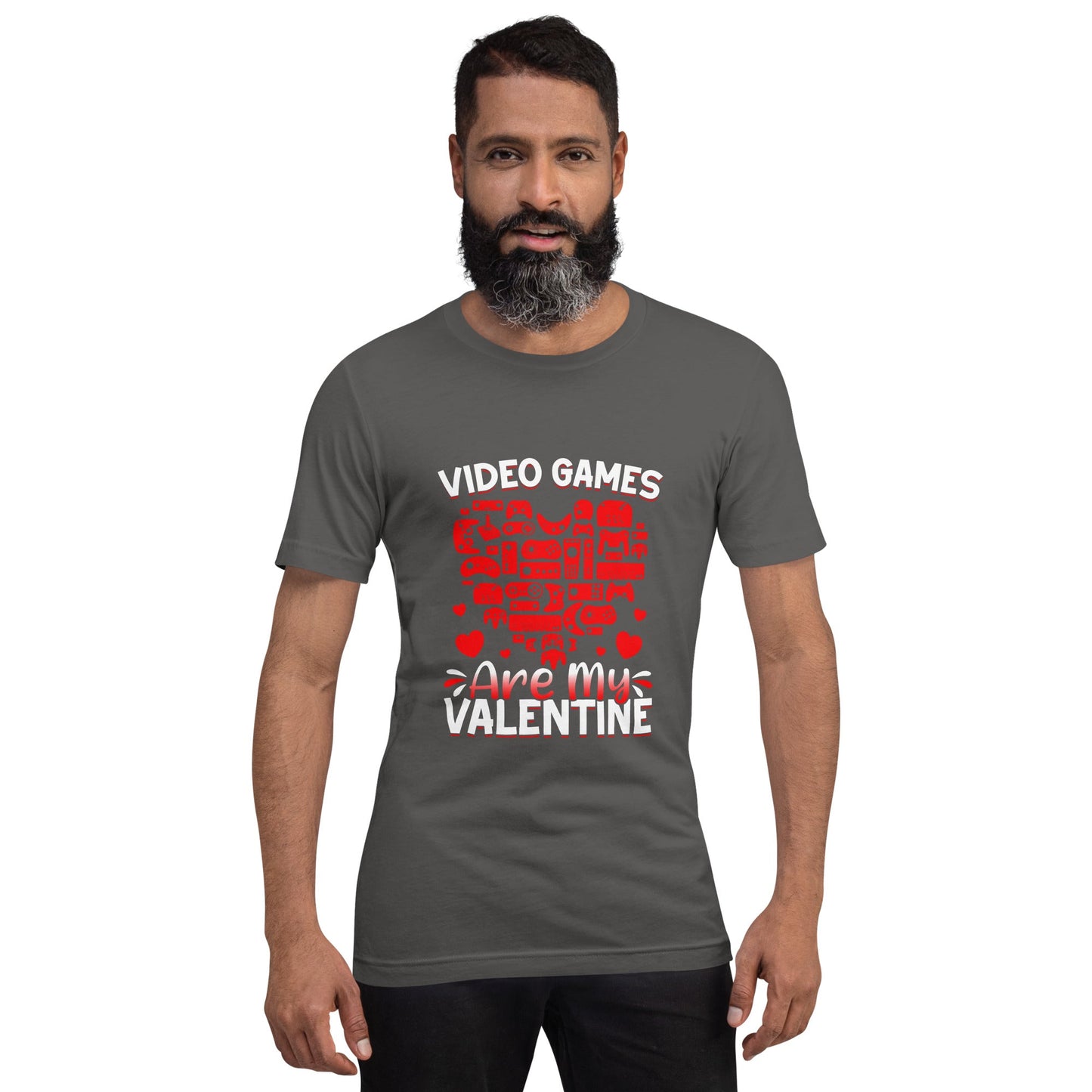 Video games are my valentine Unisex t-shirt by DarkByteGear