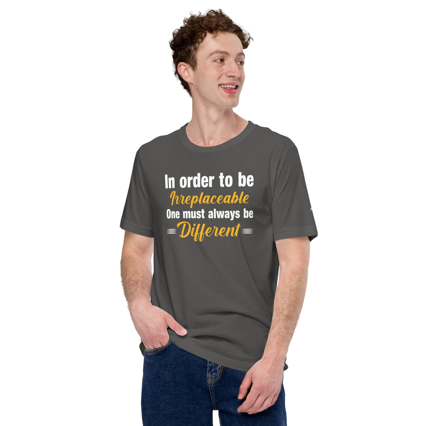 In order to be irreplaceable, one must always be different Unisex t-shirt by DarkByteGear