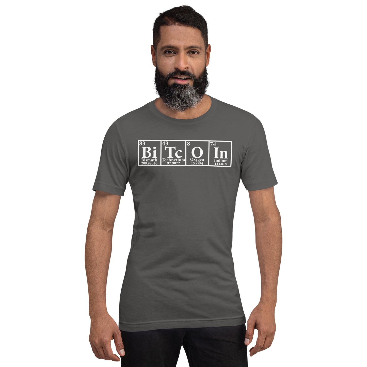 Bitcoin Periodic Table Unisex t-shirt by DarkByteGear