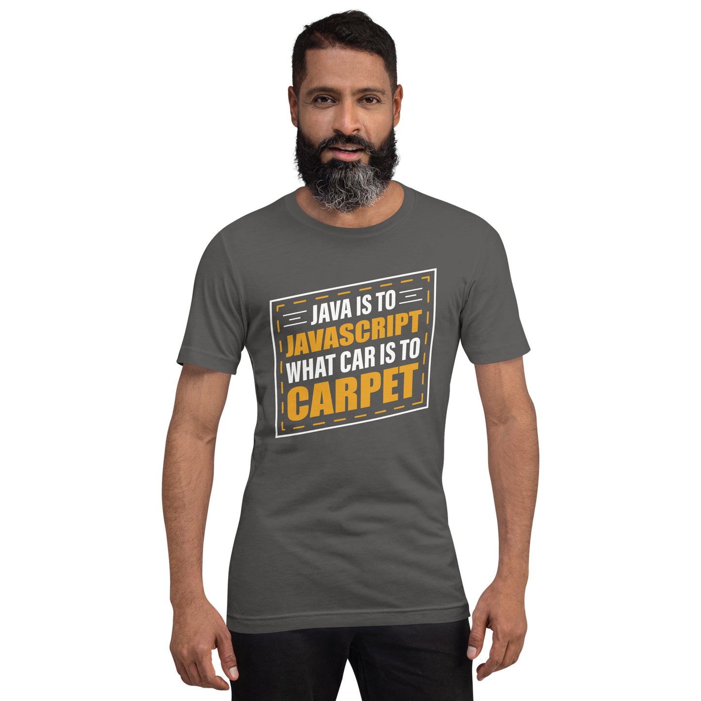 Java is to JavaScript - Unisex t-shirt by DarkByteGear