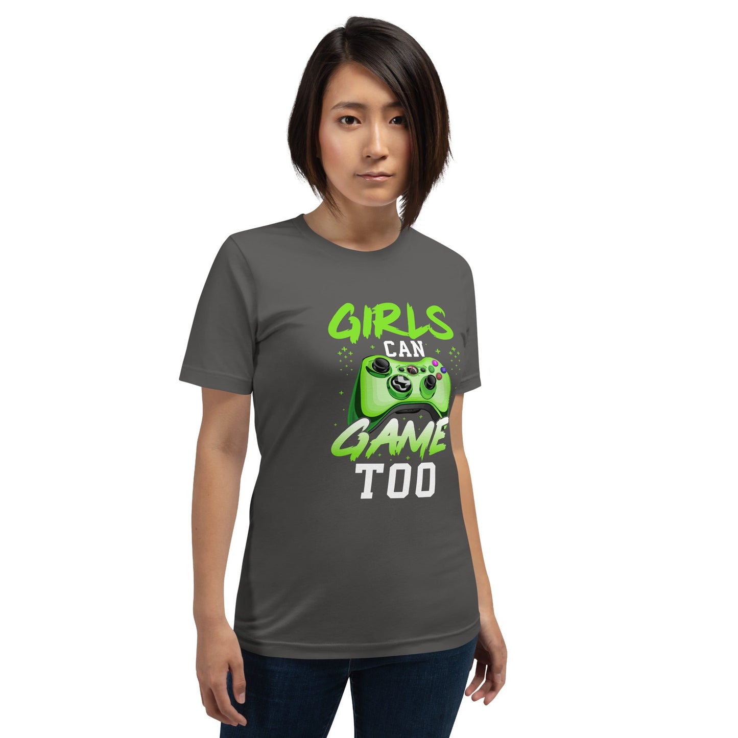 Girls can Game too Unisex t-shirt by DarkByteGear