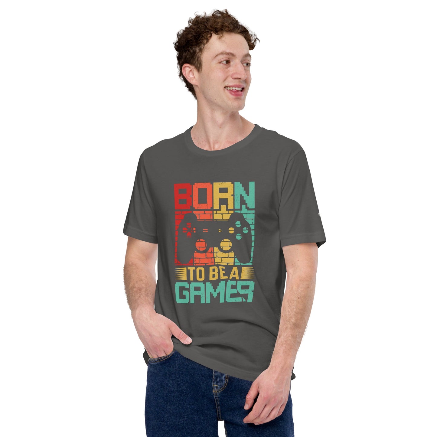 Born to Be a Gamer - Shagor Unisex t-shirt by DarkByteGear