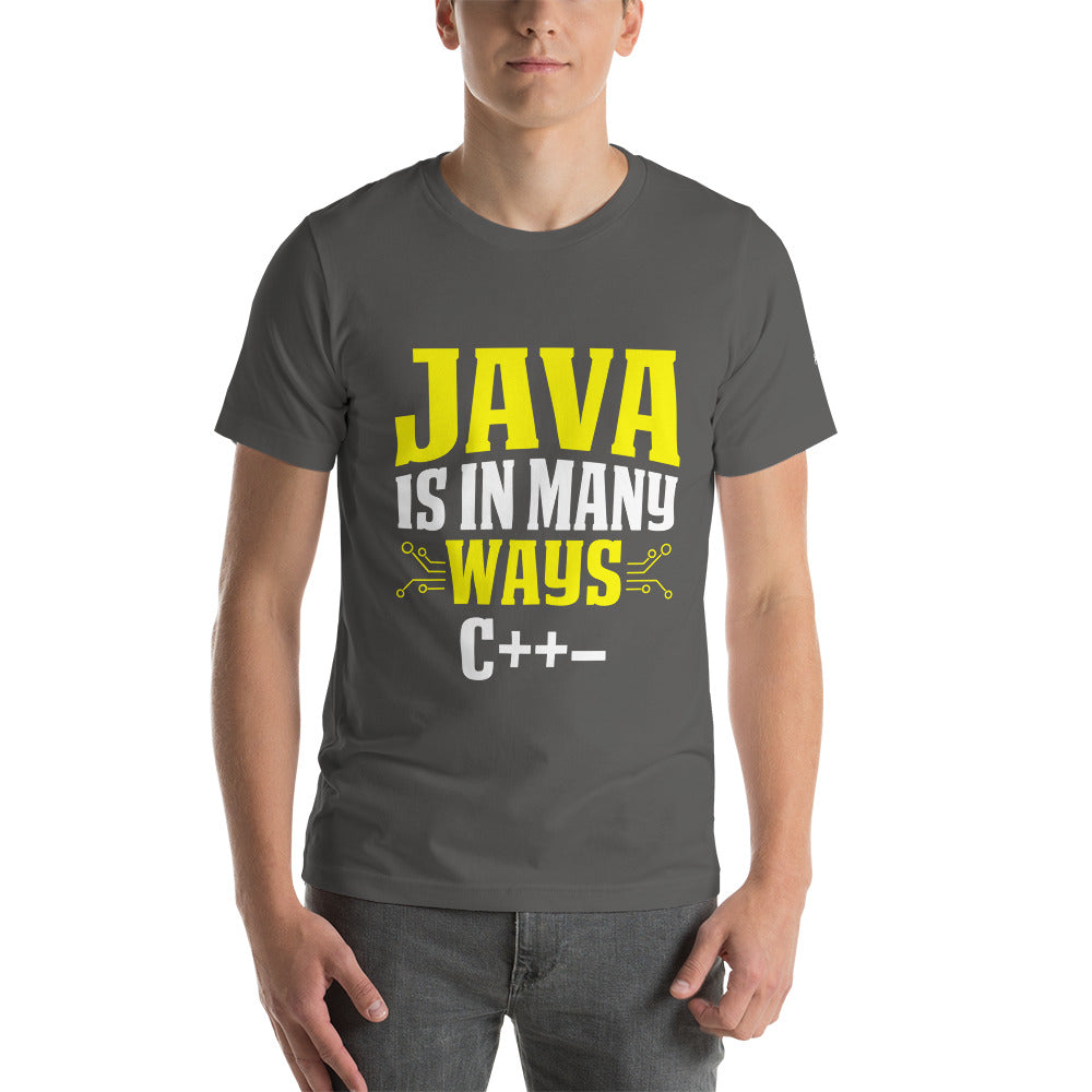 Java is in Many Ways C++- Unisex t-shirt by DarkByteGear
