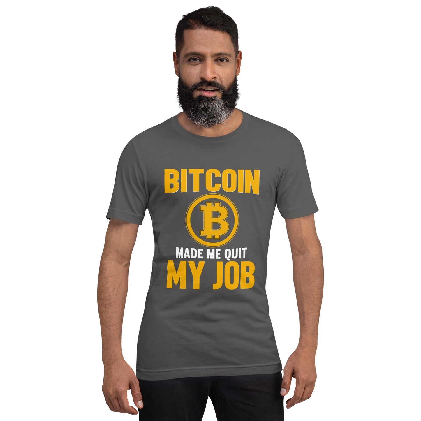 Bitcoin Make me Quit My Job - Unisex t-shirt by DarkByteGear