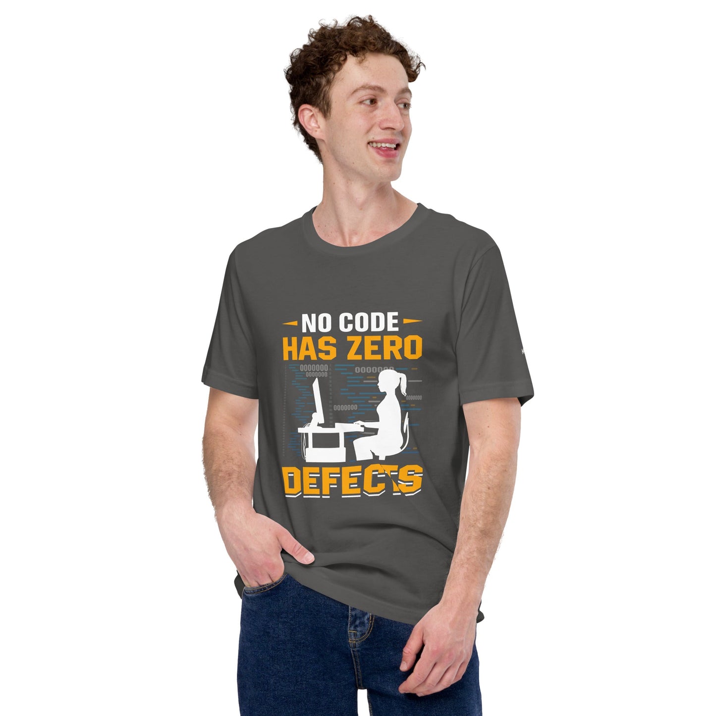 No code has zero defect Unisex t-shirt by DarkByteGear