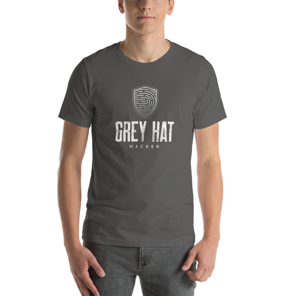 Grey Hat Hacker V4 - Unisex t-shirt by DarkByteGear