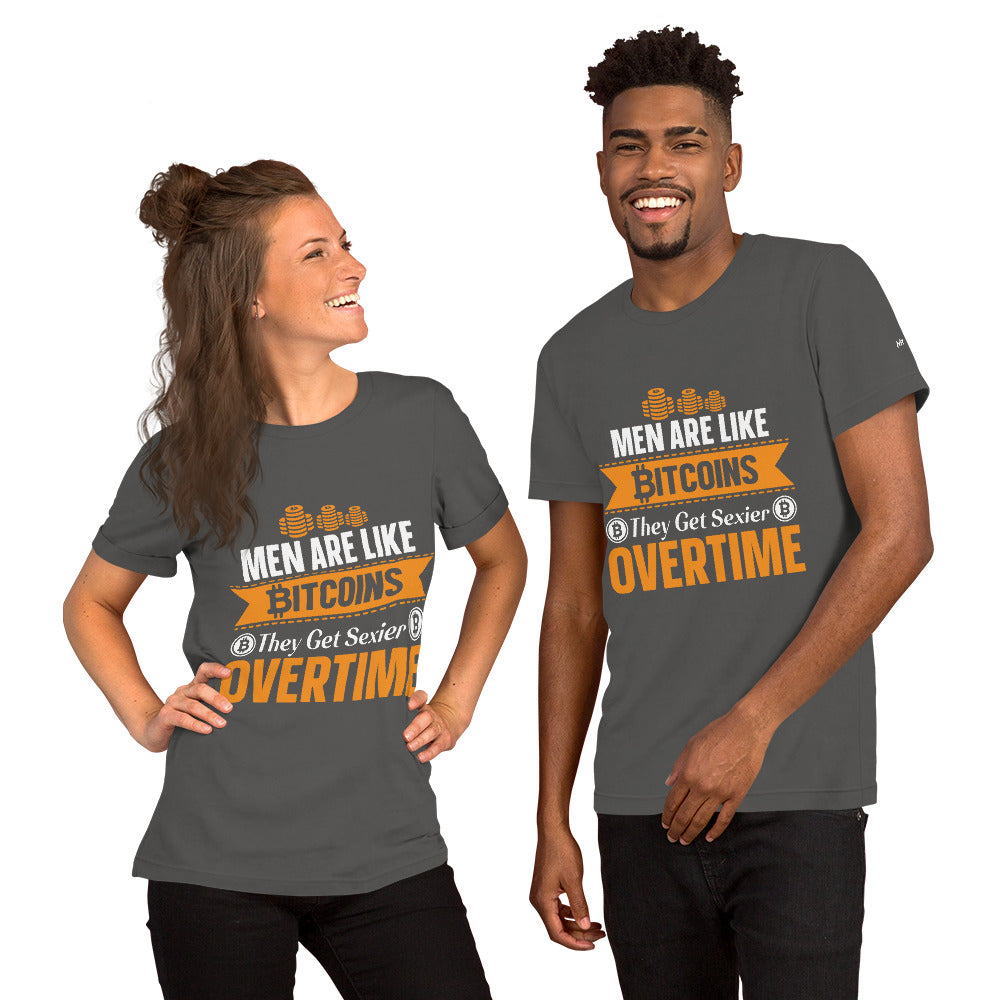 Men are like Bitcoin - Unisex t-shirt by DarkByteGear
