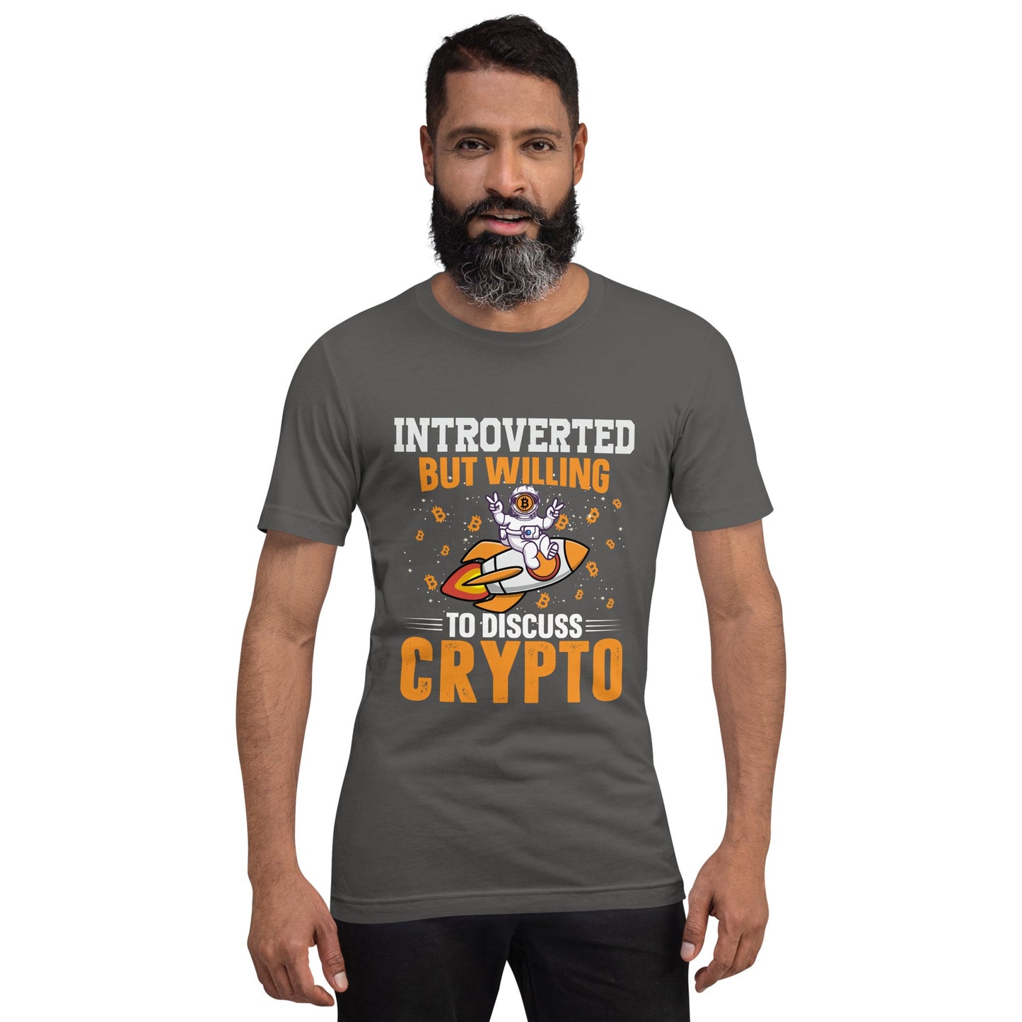 Introverted but Willing to Discuss Bitcoin Unisex t-shirt by DarkByteGear