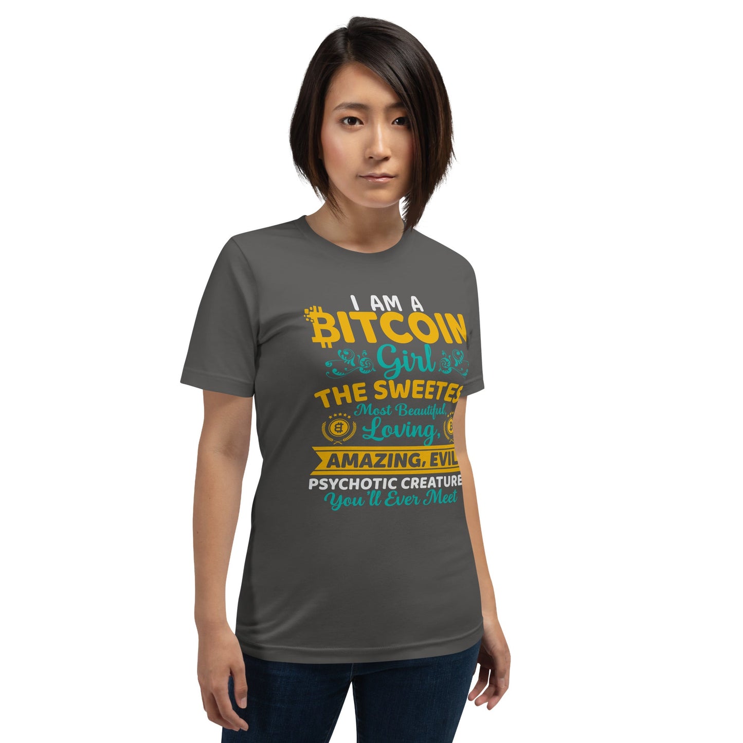 I am a Bitcoin Girl, the sweetest - Unisex t-shirt by DarkByteGear