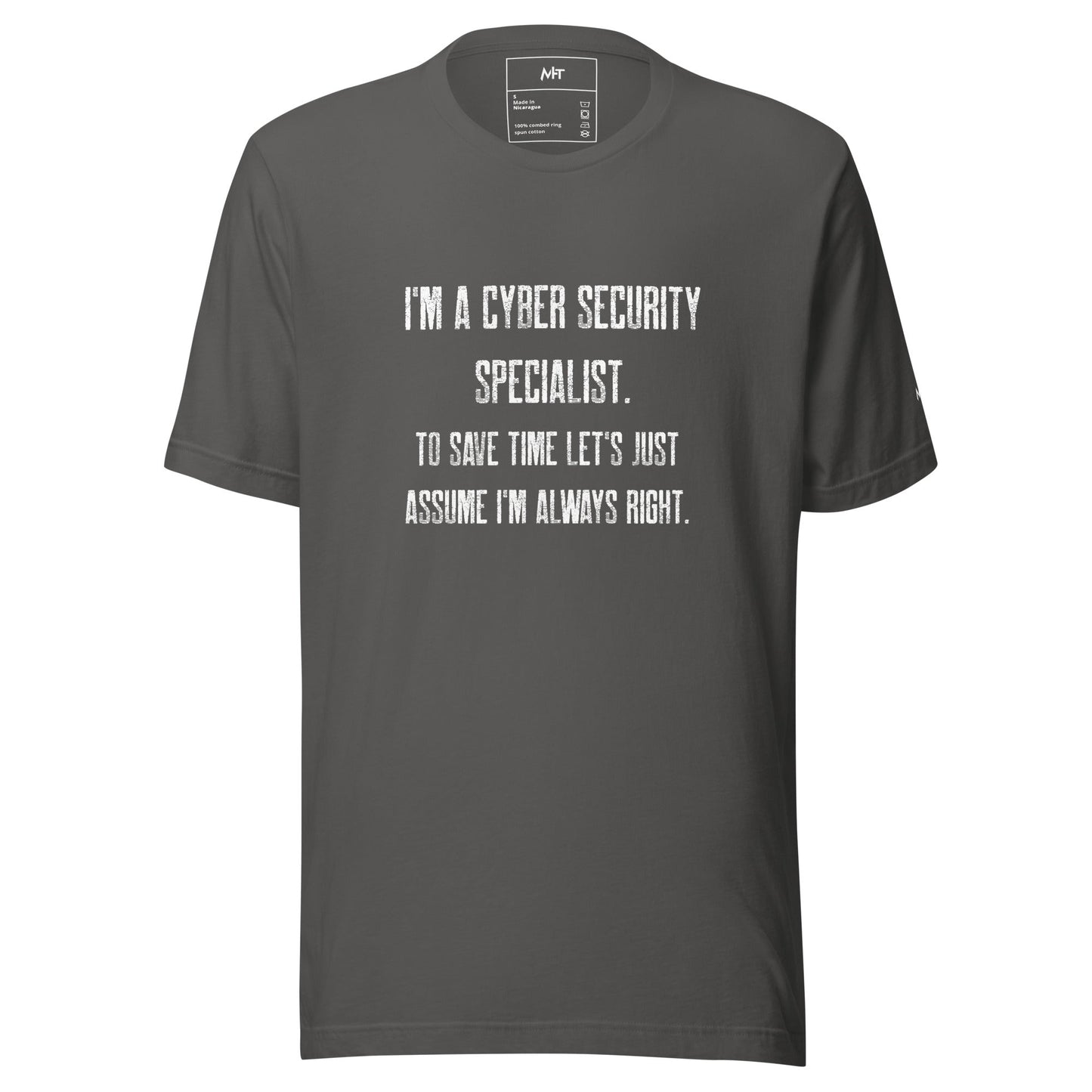 I am a Cyber Security Specialist Unisex t-shirt by DarkByteGear