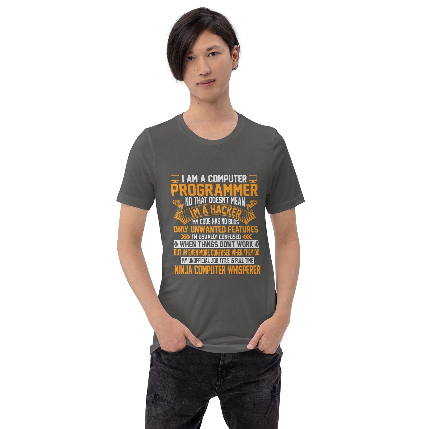 I am a Computer Programmer: Ninja Computer Whisperer - Unisex t-shirt by DarkByteGear