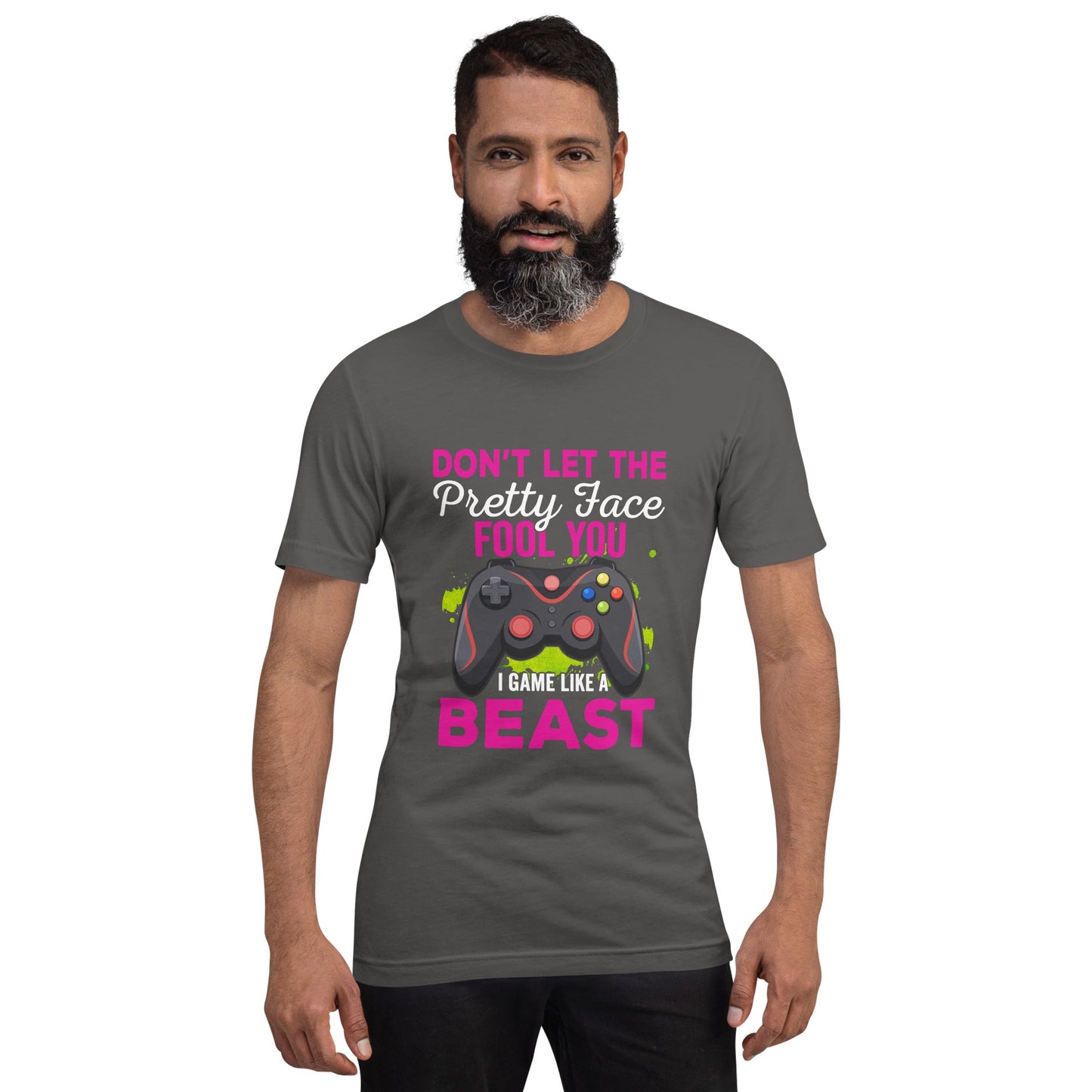 Don't let the pretty face fool you - Unisex t-shirt by DarkByteGear