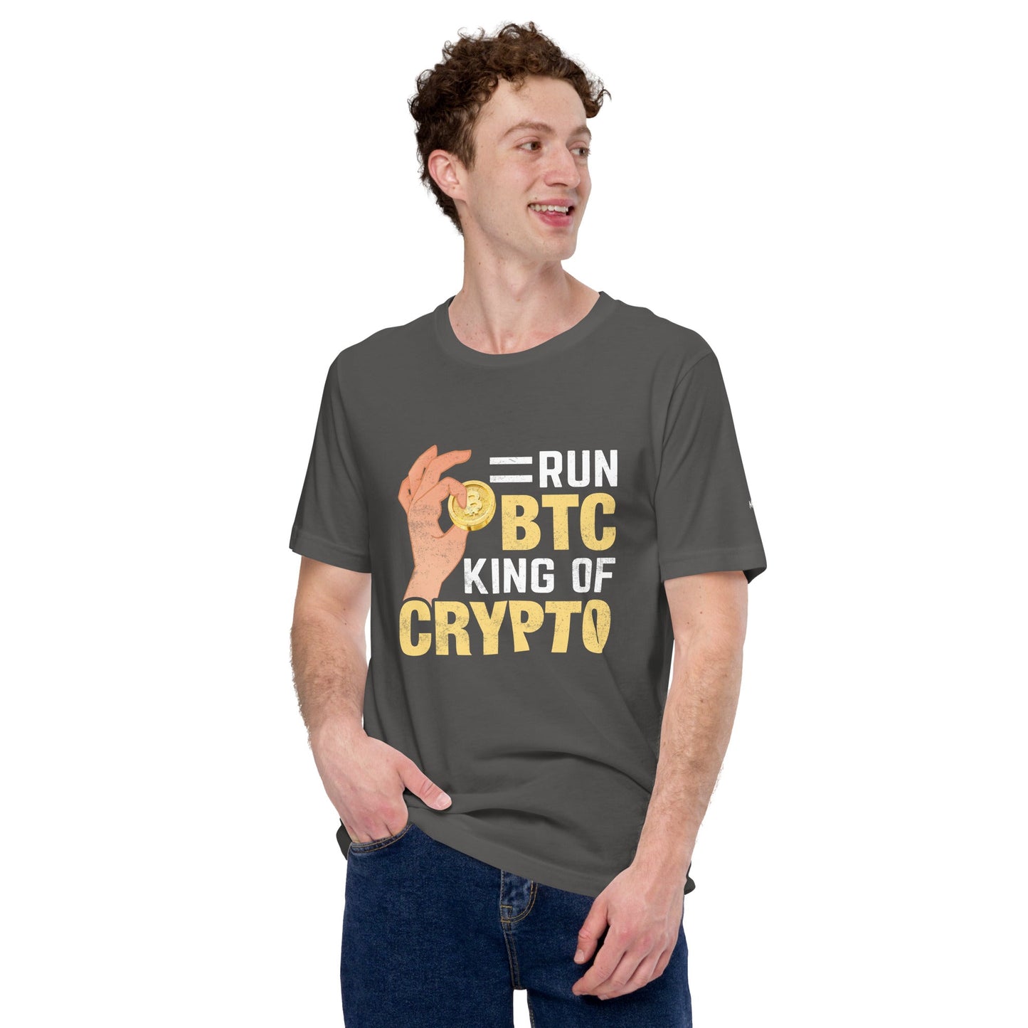 = Run BTC King of BitCoin - Unisex t-shirt by DarkByteGear