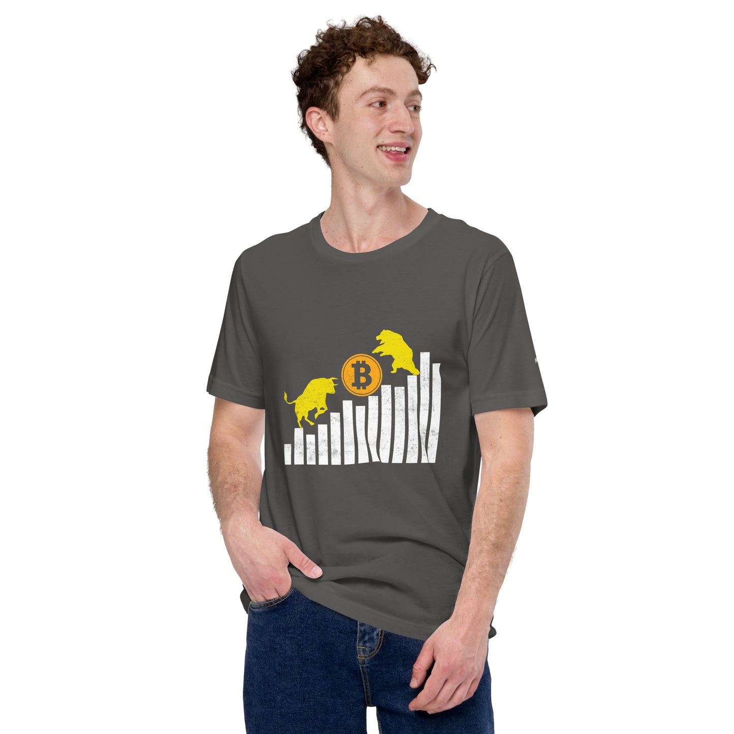 Bull Bear Bitcoin Statistic - Unisex t-shirt by DarkByteGear
