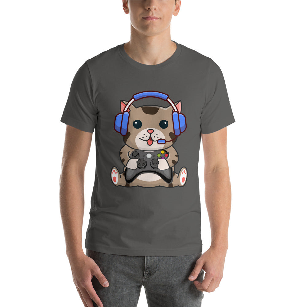 Gamer Cat - Unisex t-shirt by DarkByteGear
