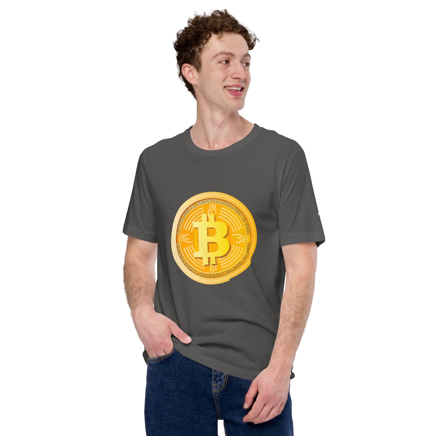 Bitcoin Medal - Unisex t-shirt by DarkByteGear