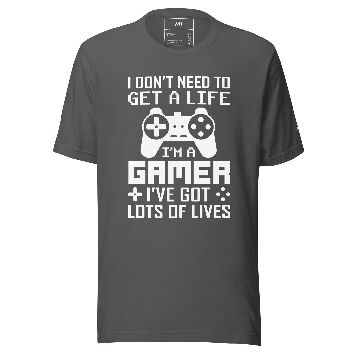 I don't need to get a life, I've already got lots of lives - Unisex t-shirt by DarkByteGear