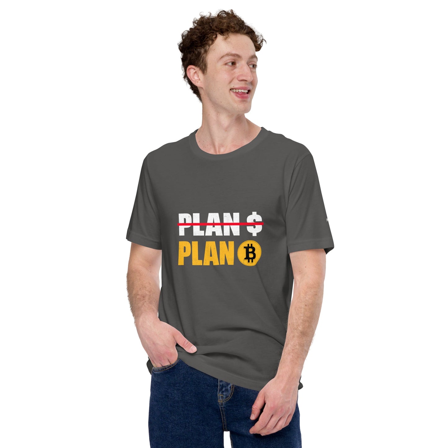 No Plan $, but Plan Bitcoin - Unisex t-shirt by DarkByteGear