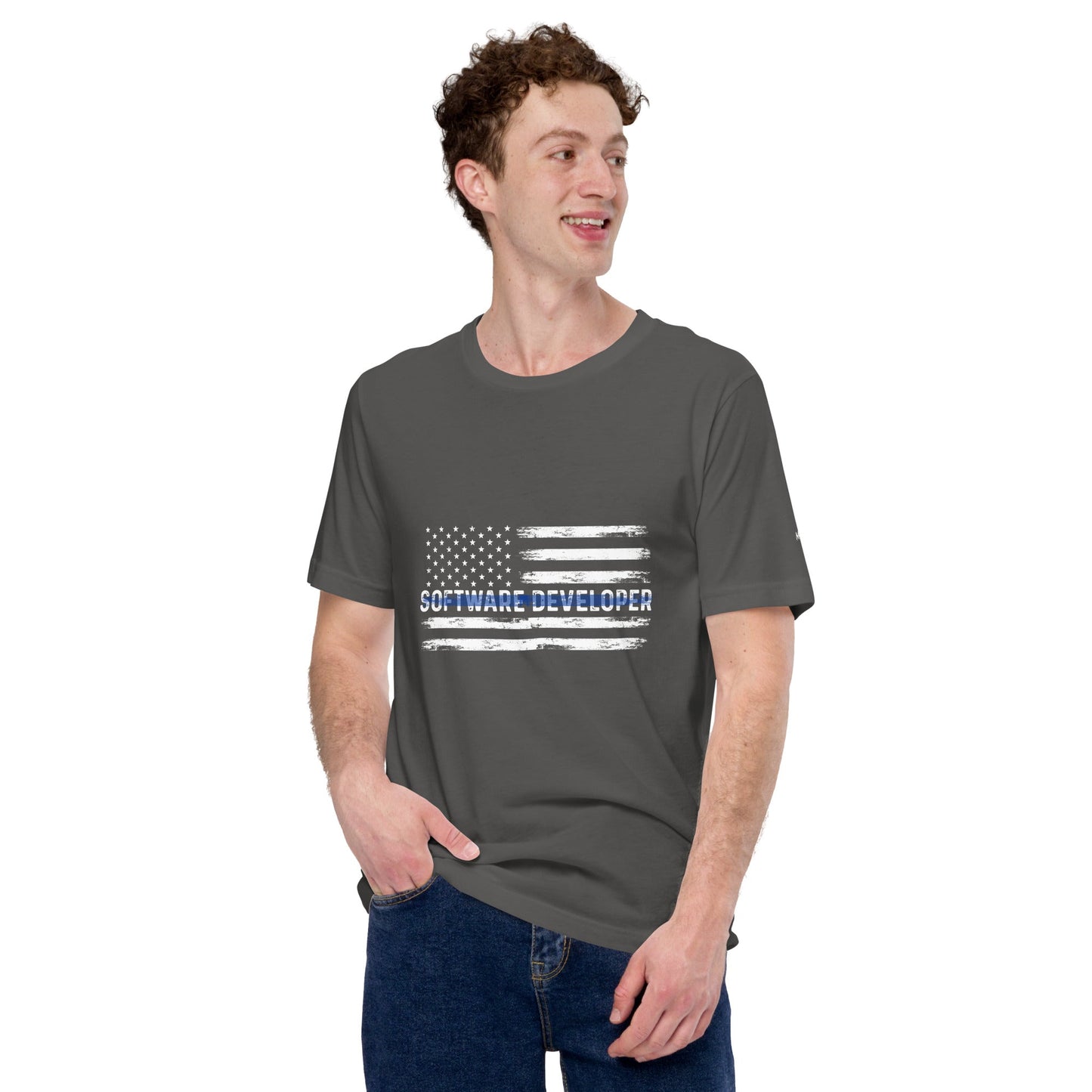 Patriotic Software Developer - Unisex t-shirt by DarkByteGear