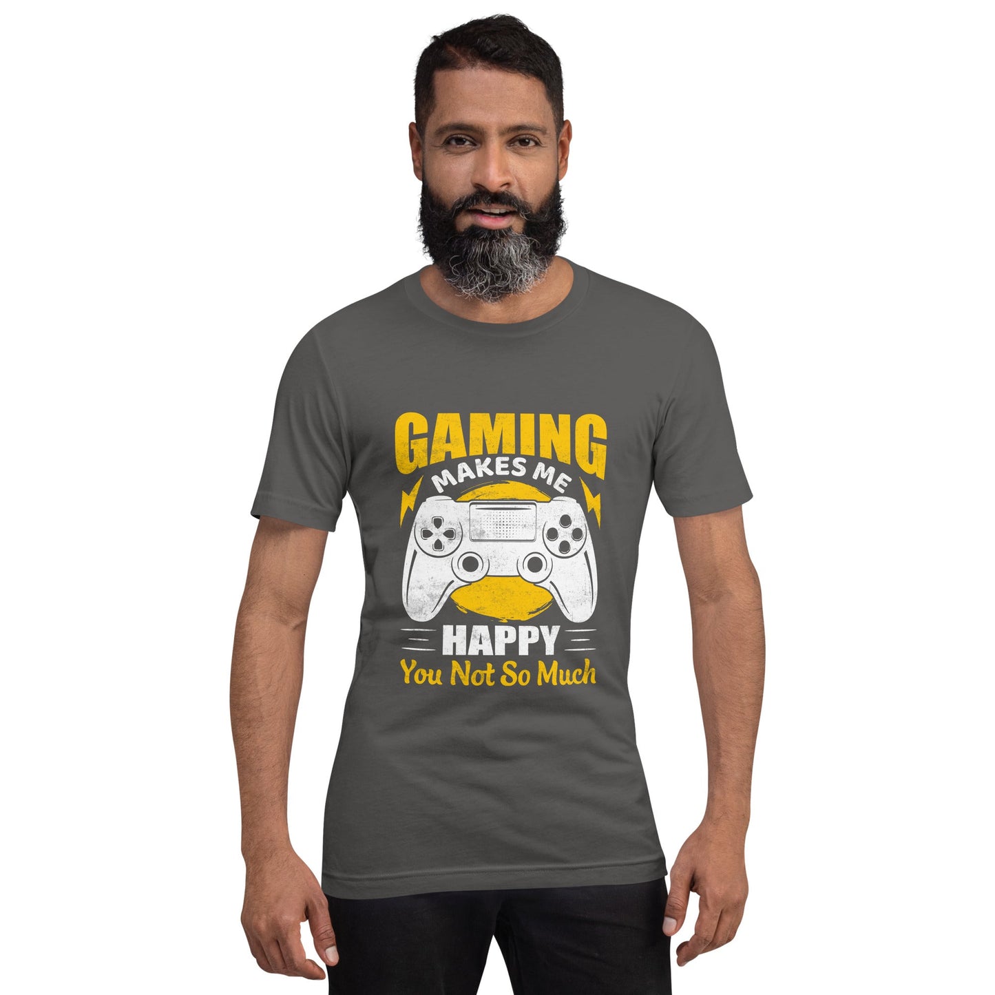 Gaming Makes me Happy (MAHFUZ) - Unisex t-shirt by DarkByteGear