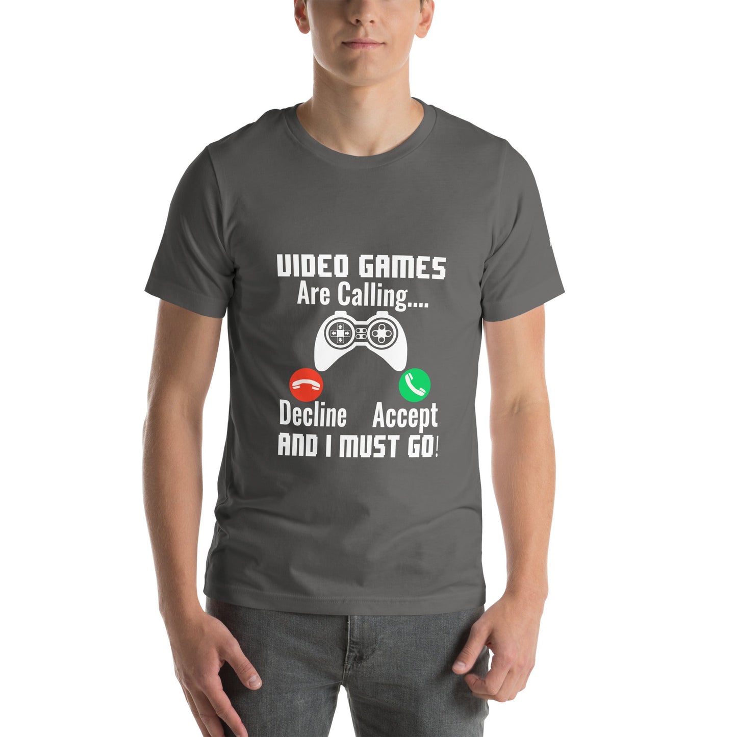 Video Games are Calling and I must Go Rima 18 - Unisex t-shirt by DarkByteGear