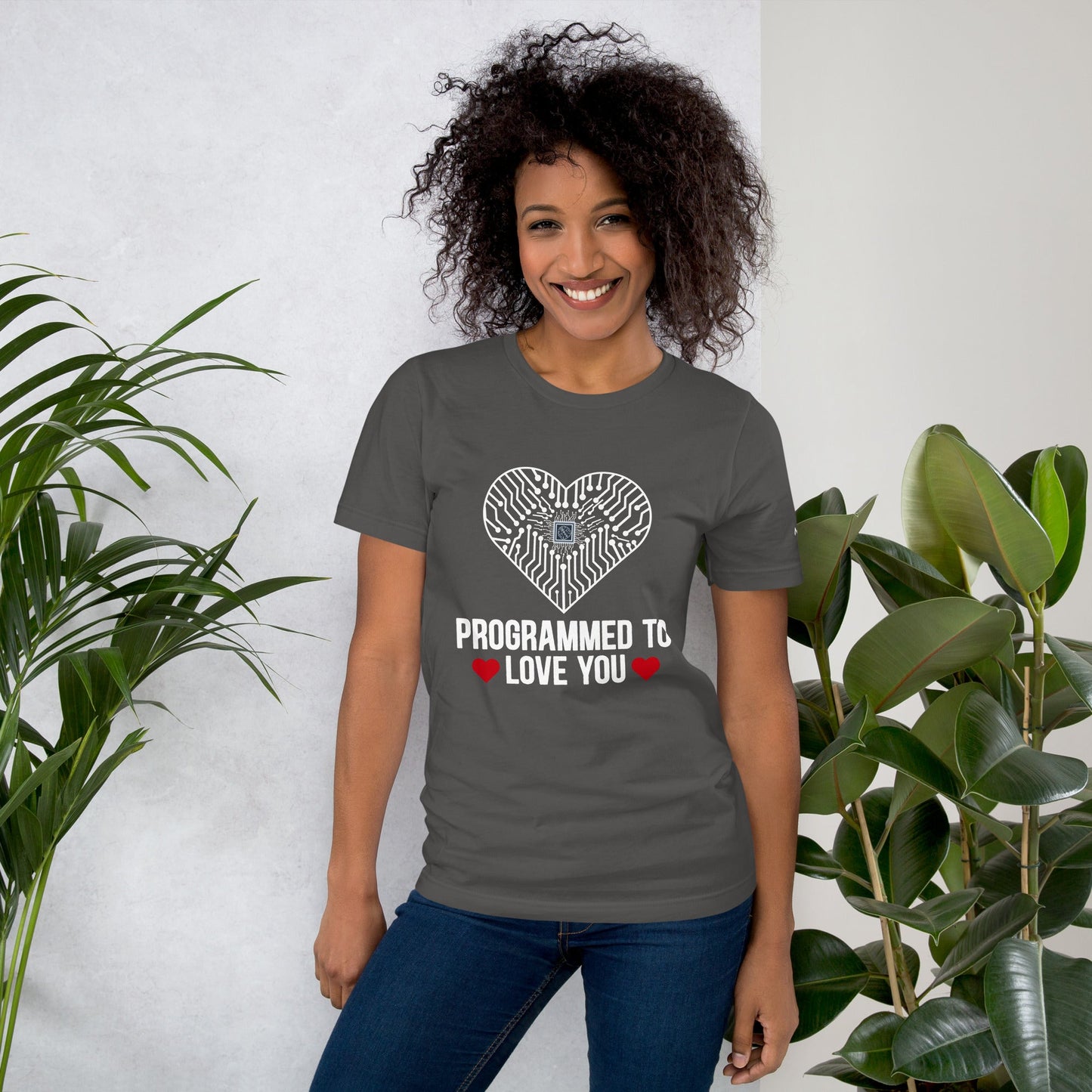 Programmed to Love you - Unisex t-shirt by DarkByteGear
