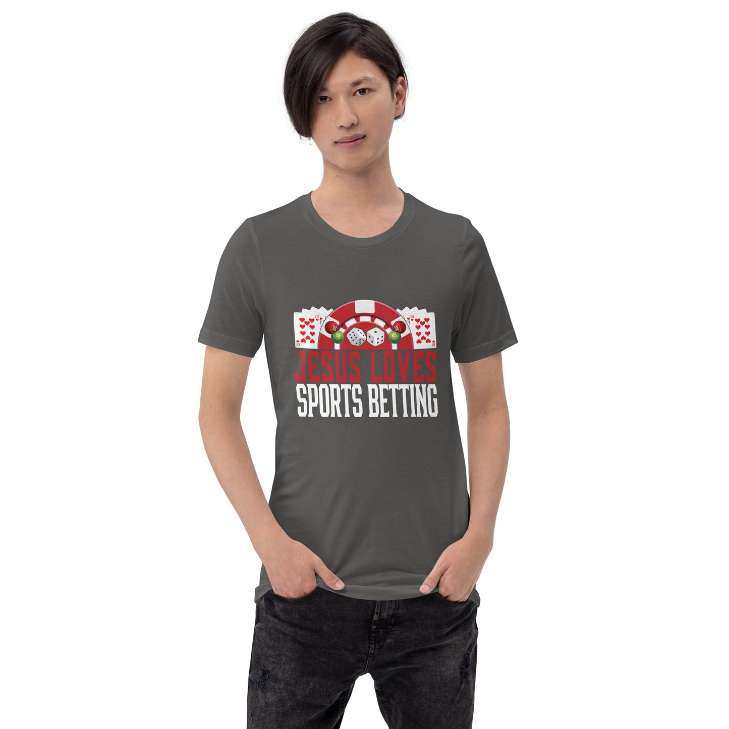 Jesus Loves Sports Betting - Unisex t-shirt by DarkByteGear