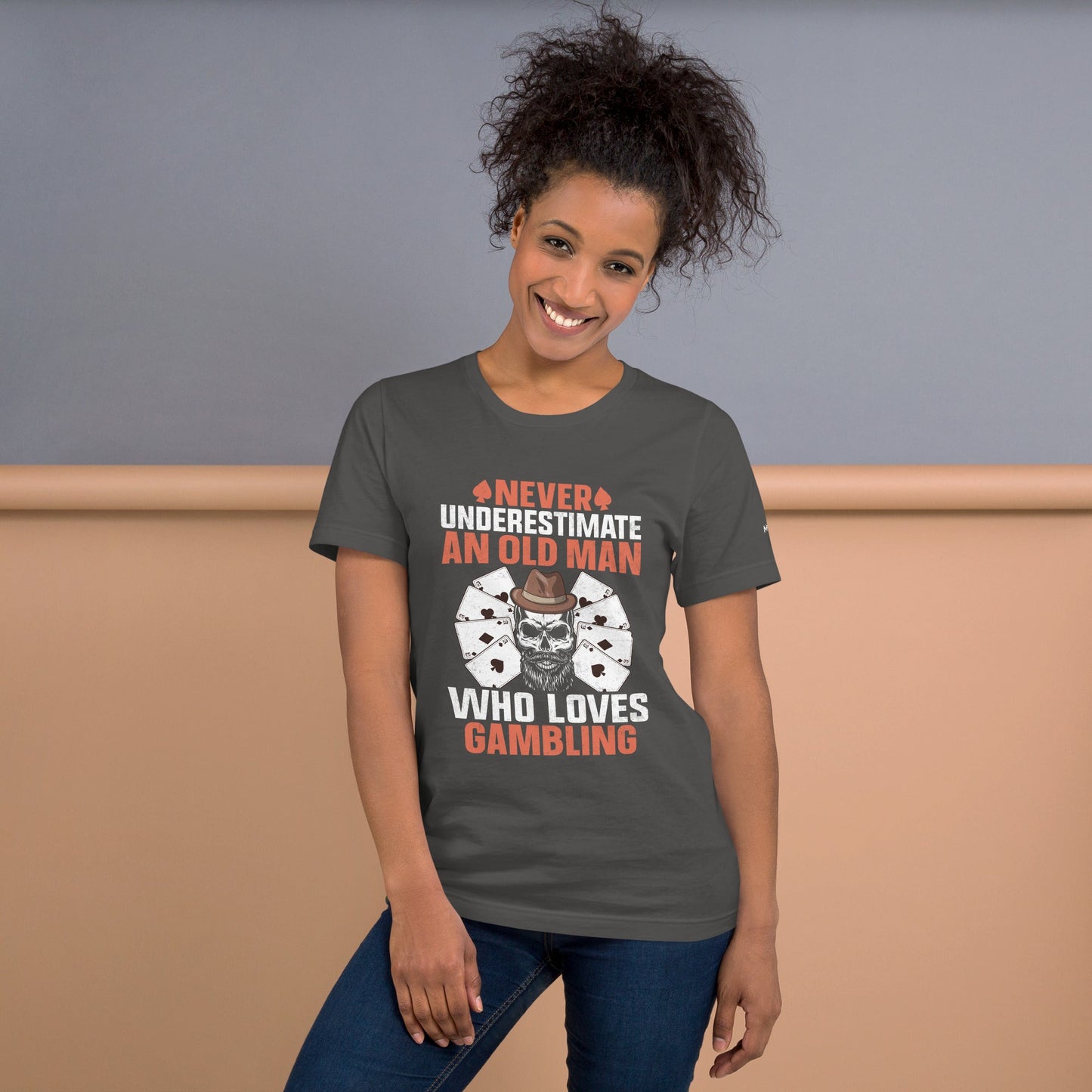 Never Underestimate an old man who Loves gambling - Unisex t-shirt by DarkByteGear