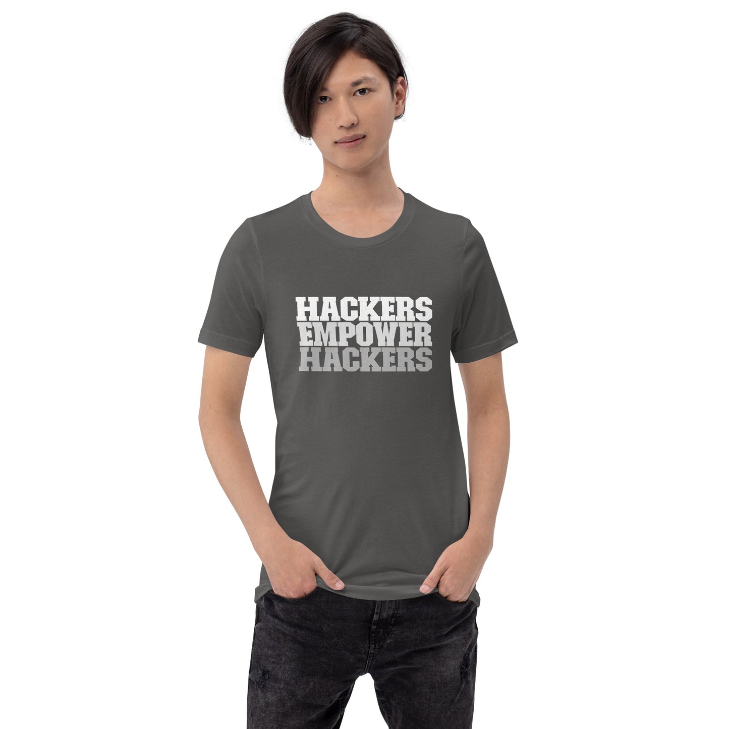 Hackers Empower Hackers V2 - Unisex t-shirt by DarkByteGear