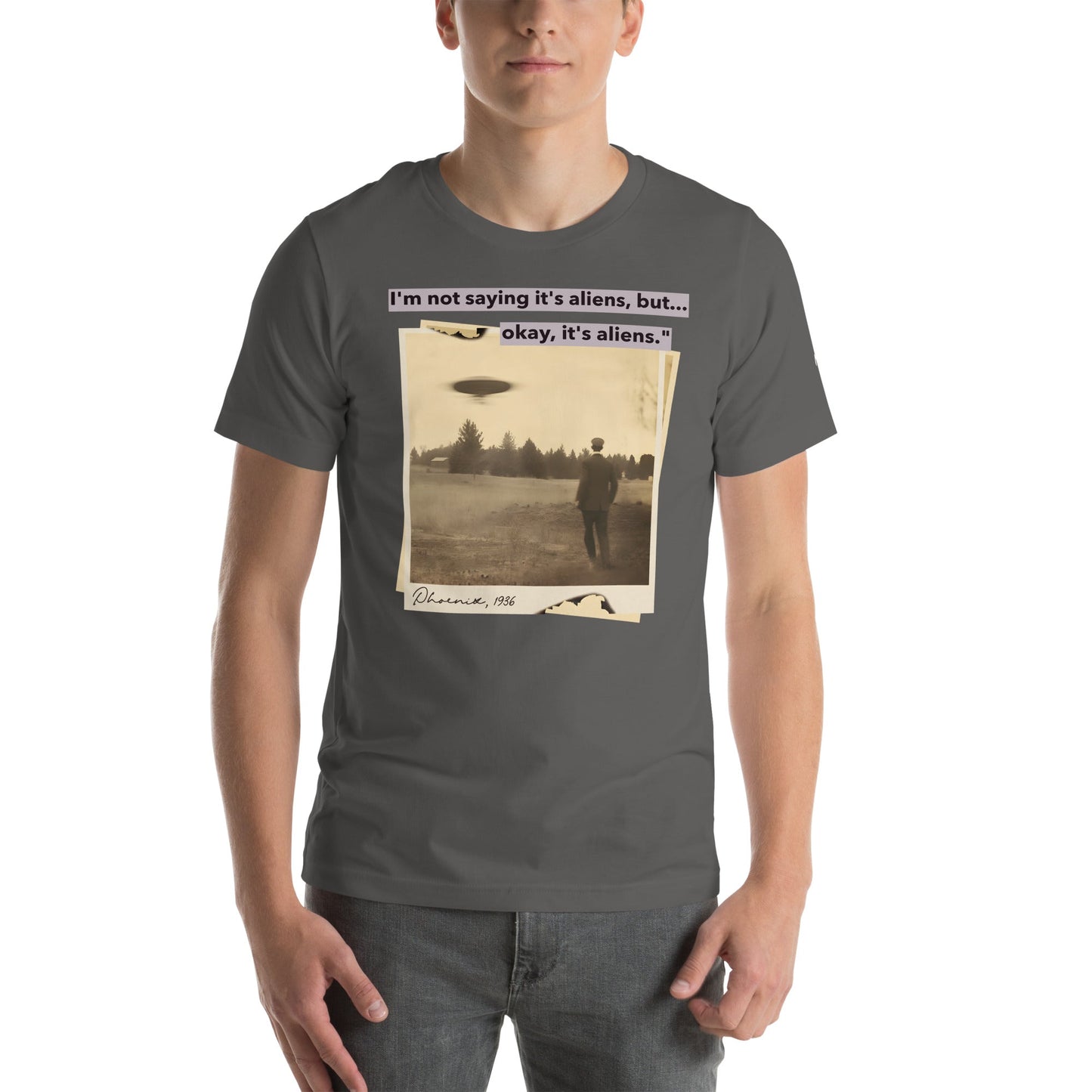I'm not saying it's aliens, but... okay, it's aliens - Unisex t-shirt by DarkByteGear
