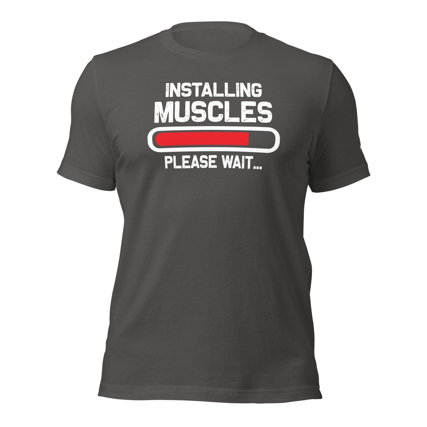 Installing muscles please wait - Unisex t-shirt by DarkByteGear