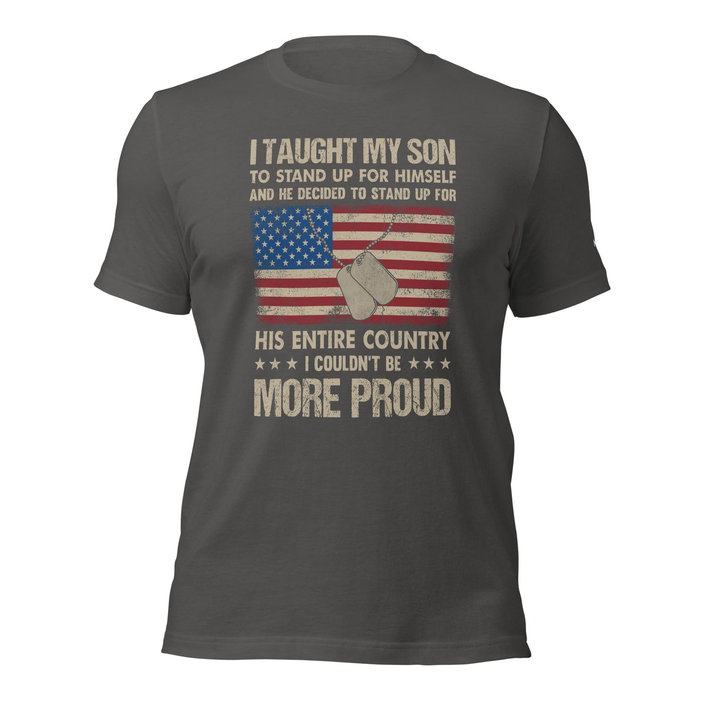 I Taught my son to Stand up for himself - Unisex t-shirt by DarkByteGear