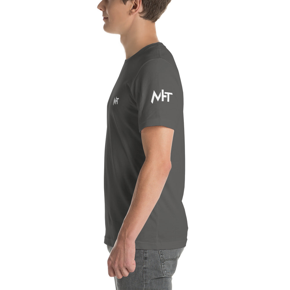 Cyber Security Blue team V4 - Short-sleeve unisex t-shirt (back print) by DarkByteGear