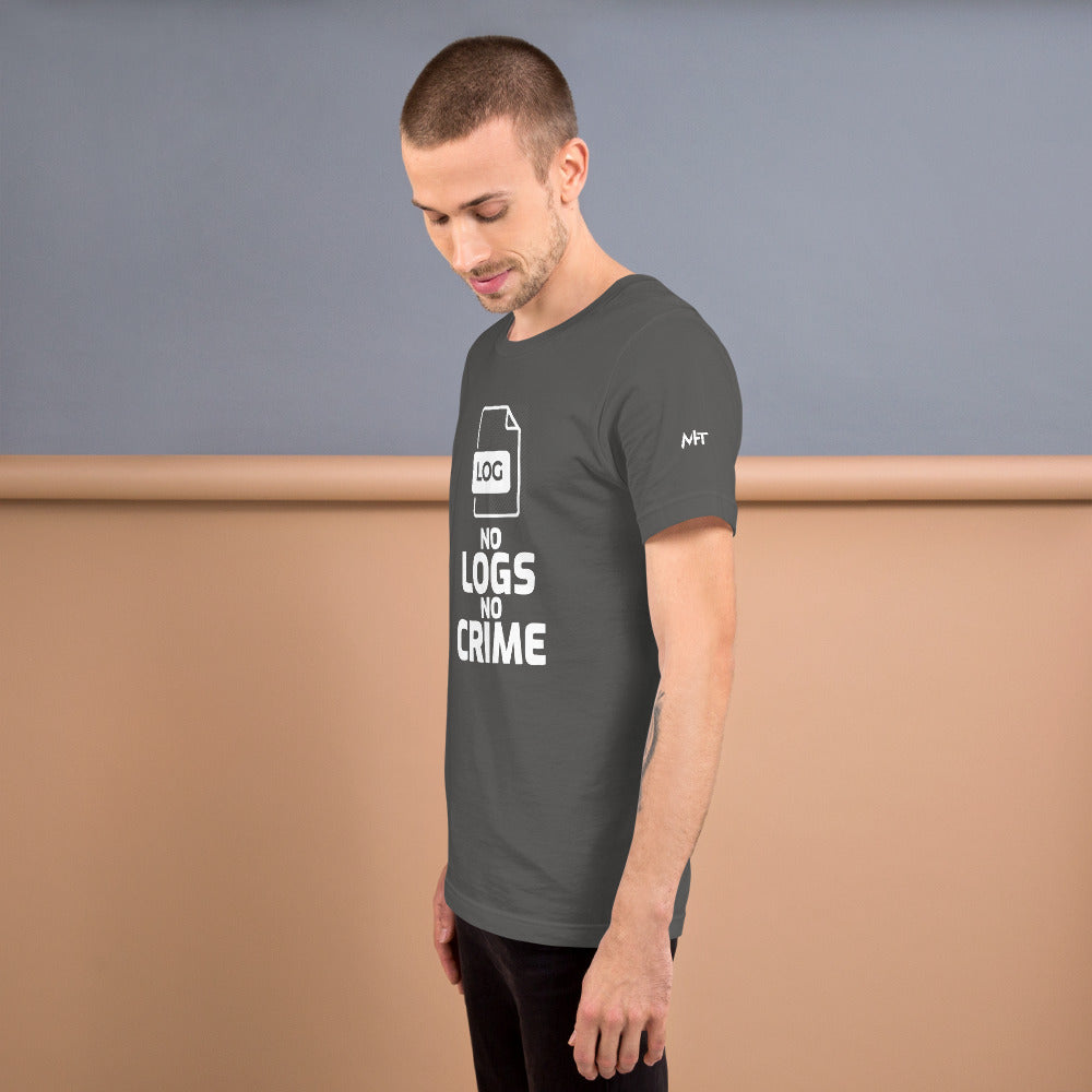 No logs no crime -Unisex t-shirt by DarkByteGear