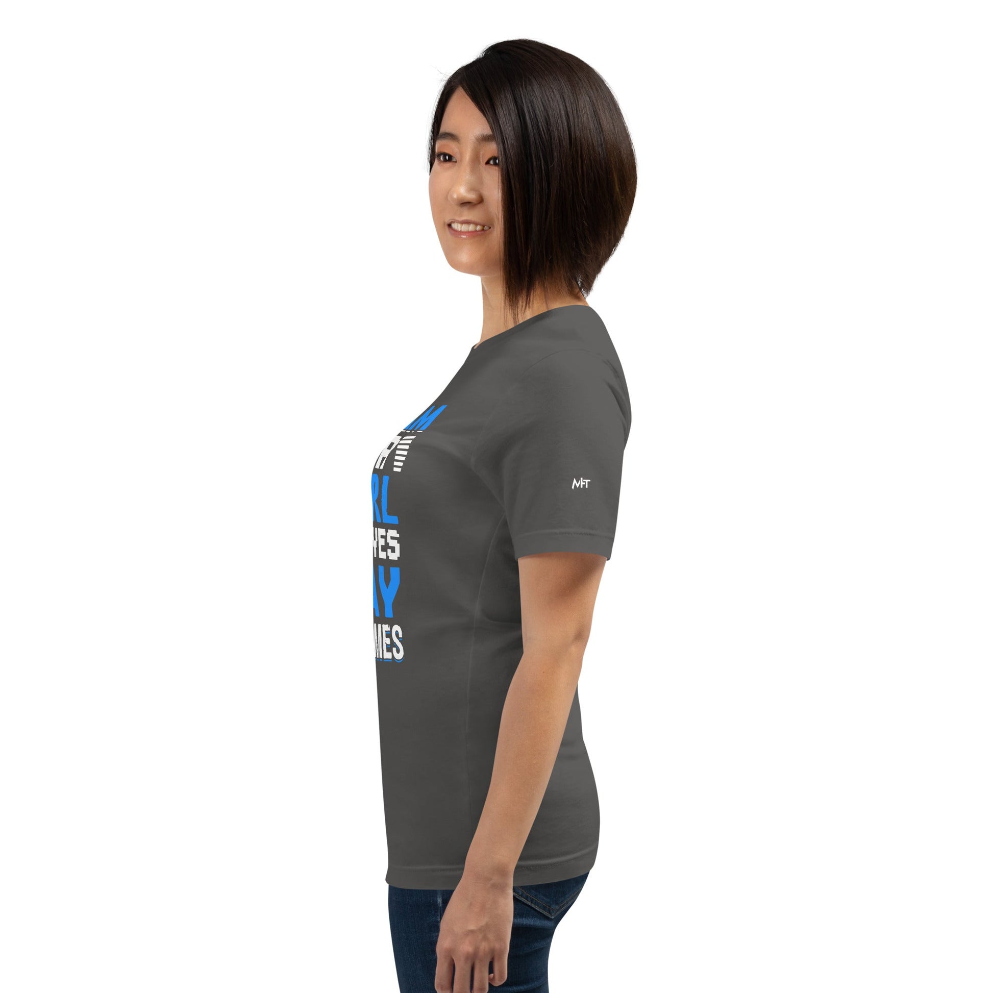 Yes, I am a Girl. Yes! I play Videogame Unisex t-shirt by DarkByteGear