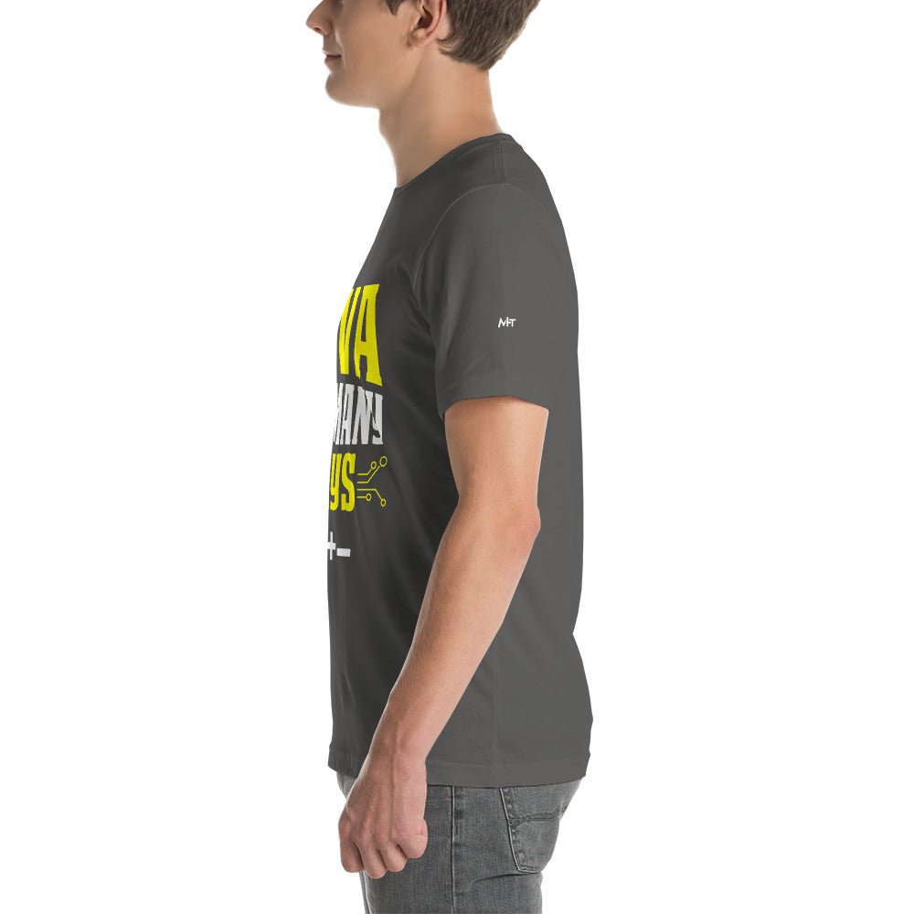 Java is in Many Ways C++- Unisex t-shirt by DarkByteGear